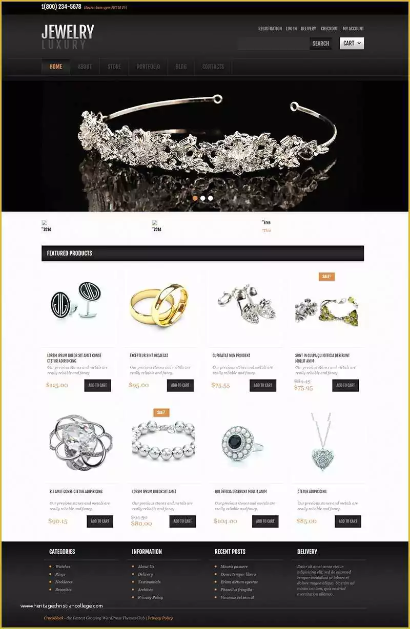 Jewellery Website Templates Free Download Of Jewelry Wordpress themes Free &amp; Premium Templates