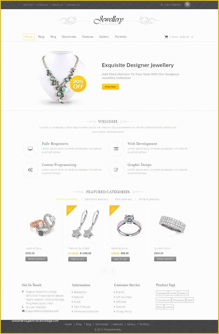 Jewellery Website Templates Free Download Of Jewelry Wordpress themes Free & Premium Templates