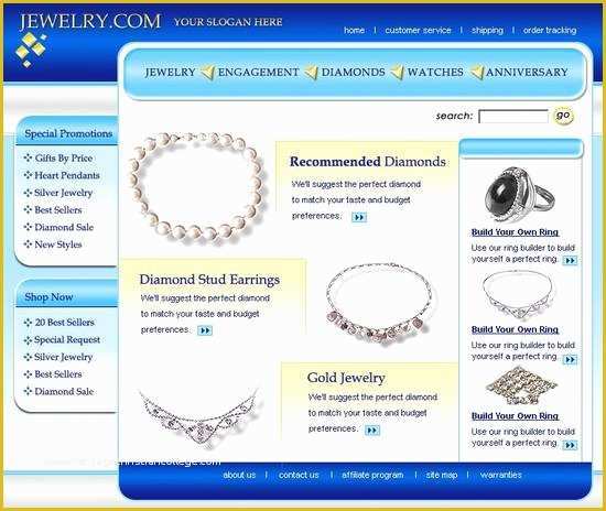 Jewellery Website Templates Free Download Of Western Jewelry Website Templates – Over Millions Vectors