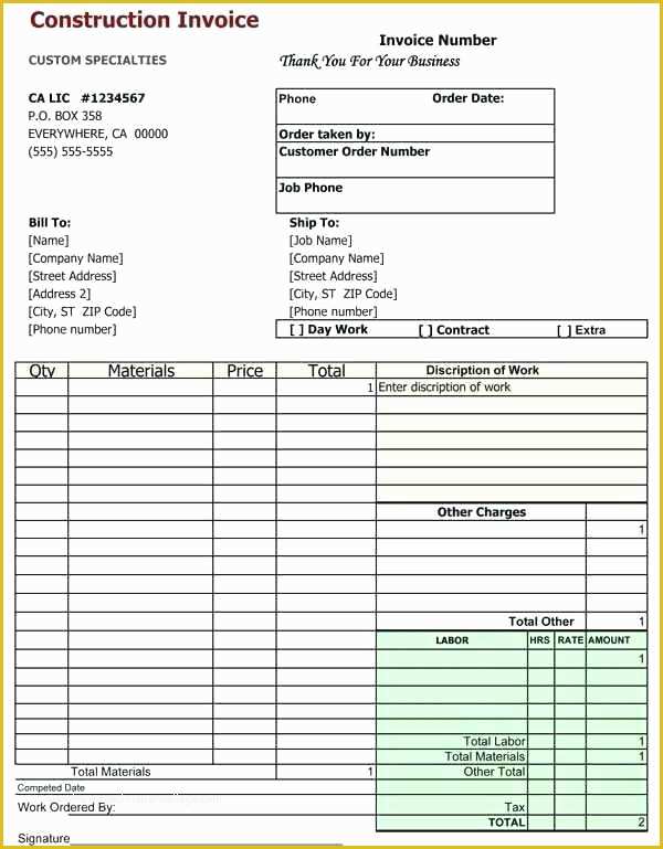 Job Costing Template Free Download Of Construction Job Costing Spreadsheet Bud Cost