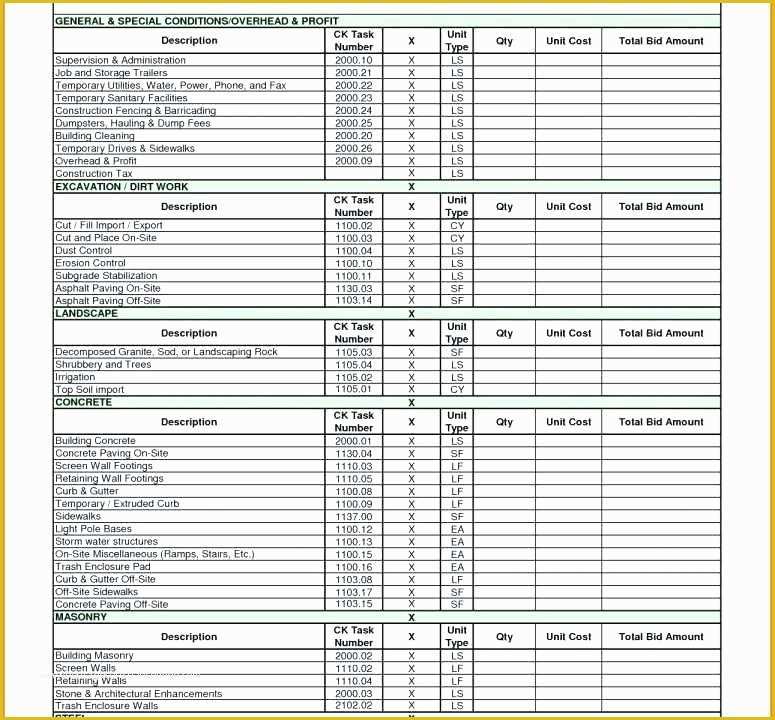Job Costing Template Free Download Of Job Costing Template