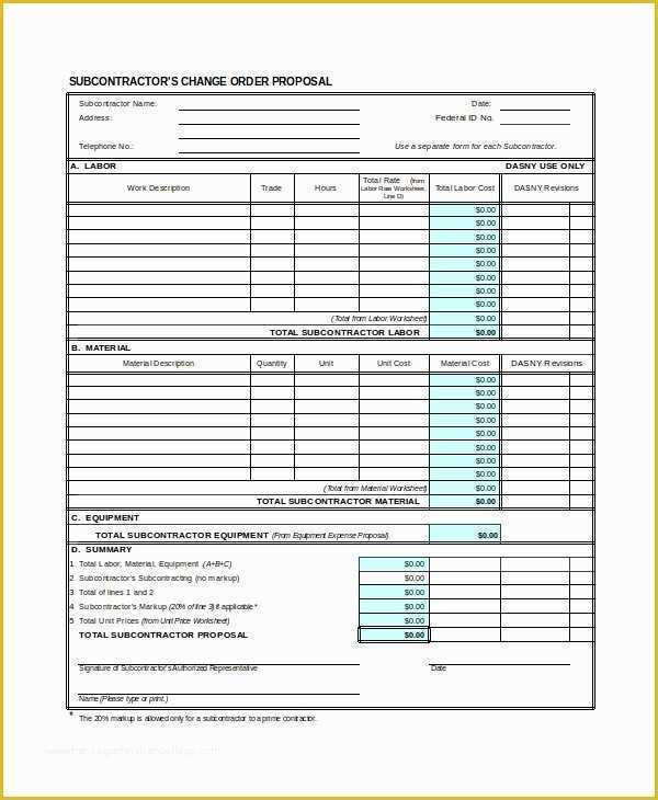 Job Proposal Template Free Download Of Contractor Proposal Template 13 Free Word Document