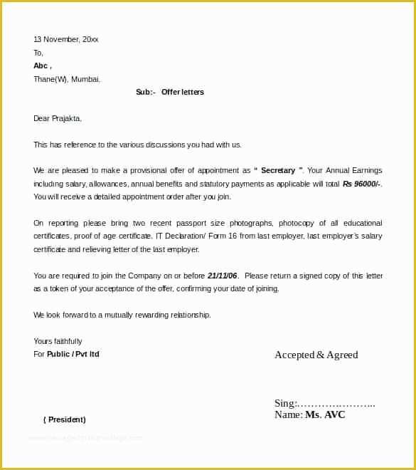 Job Proposal Template Free Download Of Job Offer Proposal Letter Template – Vitaesalute