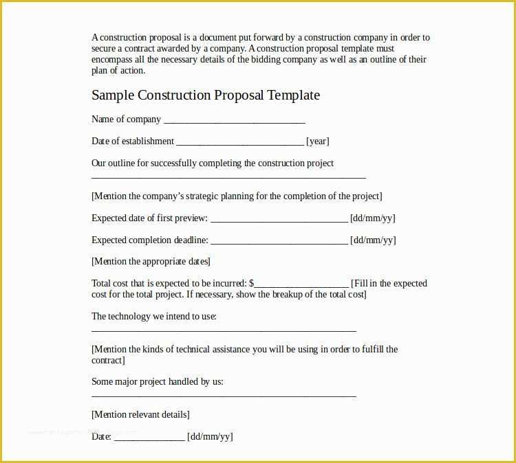 Job Proposal Template Free Word Of 20 Job Proposal Templates Free Word Doc Excel