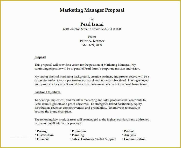 Job Proposal Template Free Word Of 20 Job Proposal Templates Free Word Doc Excel