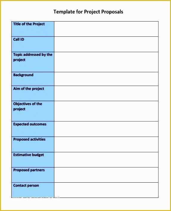 Job Proposal Template Free Word Of 6 Job Proposal Template In Pdf Sampletemplatess