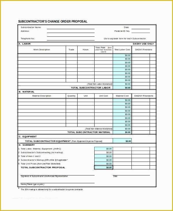 Job Proposal Template Free Word Of Contractor Proposal Template 13 Free Word Document