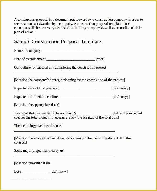 Job Proposal Template Free Word Of Job Proposal Template 24 Free Word Pdf Document