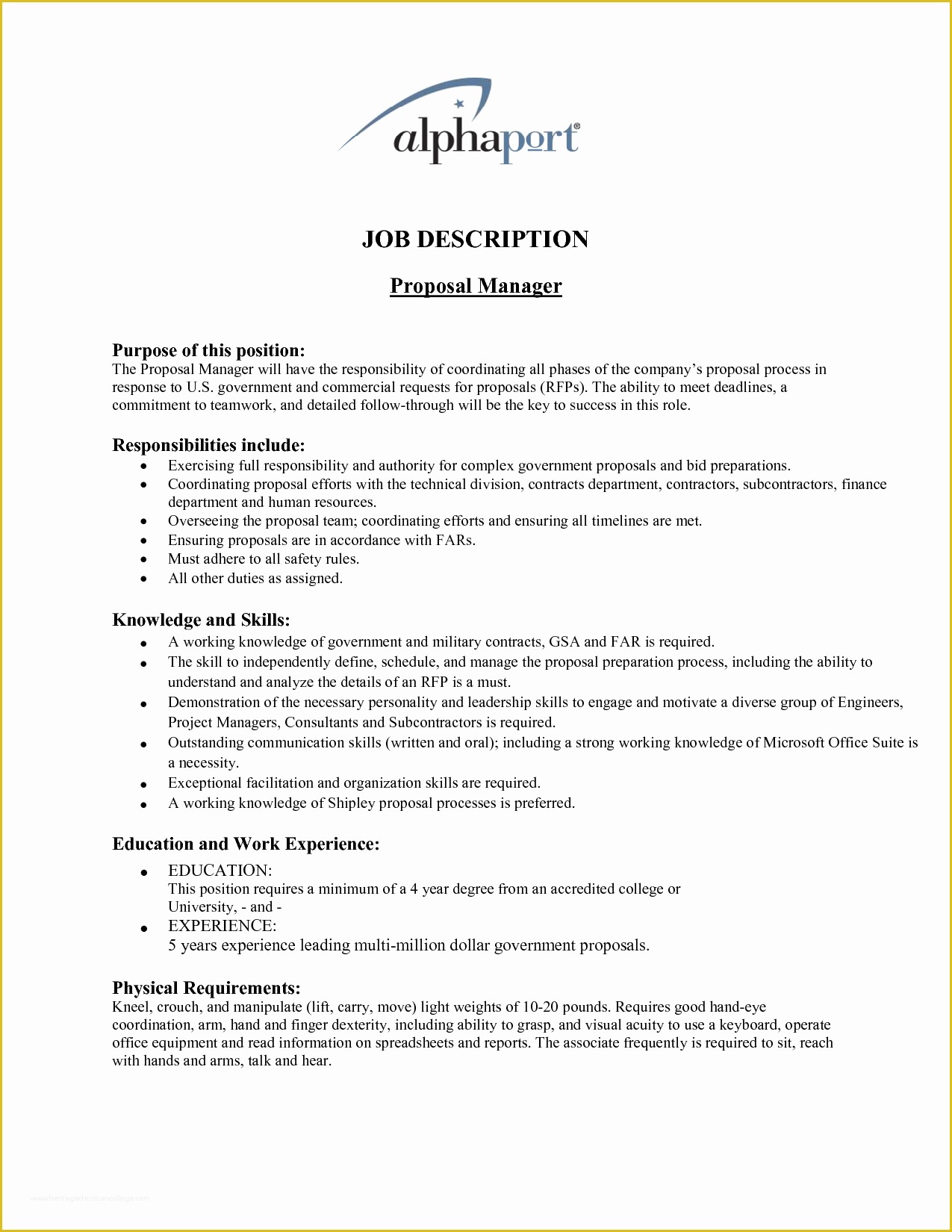 Job Proposal Template Free Word Of Job Proposal Template