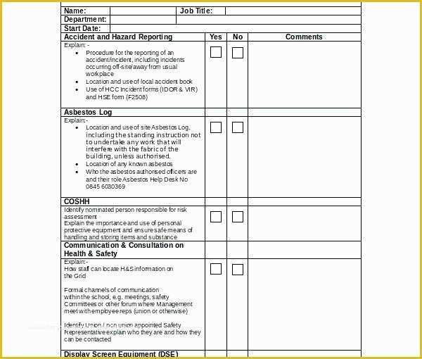 Job Safety Analysis Template Free Of Job Site Analysis Template Activity Hazard Analysis