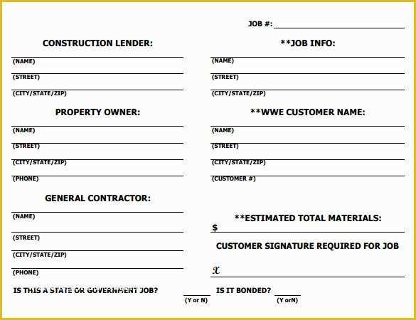 Job Templates Free Download Of 12 Job Sheet Template Examples to Download