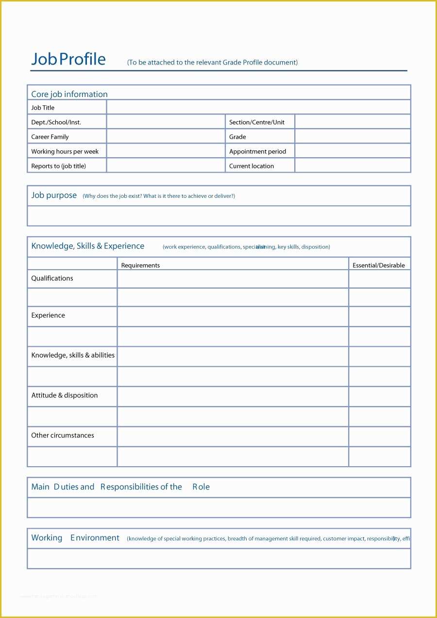 Job Templates Free Download Of 49 Free Job Description Templates &amp; Examples Free