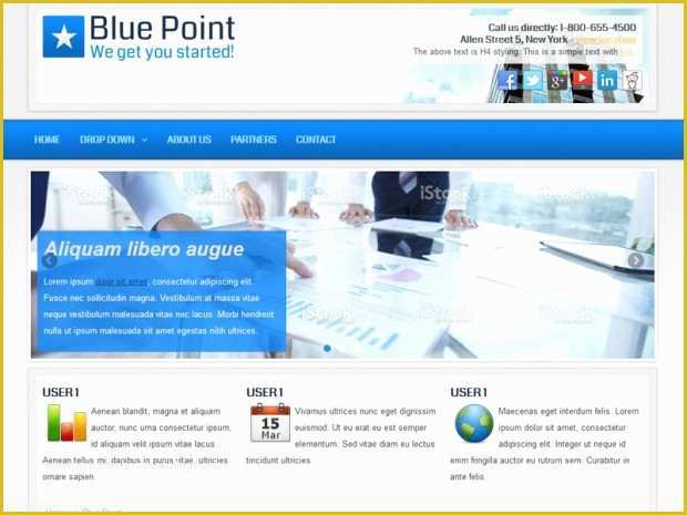 Joomla 3.0 Templates Free Download Of Blue Point Business Joomla theme Free