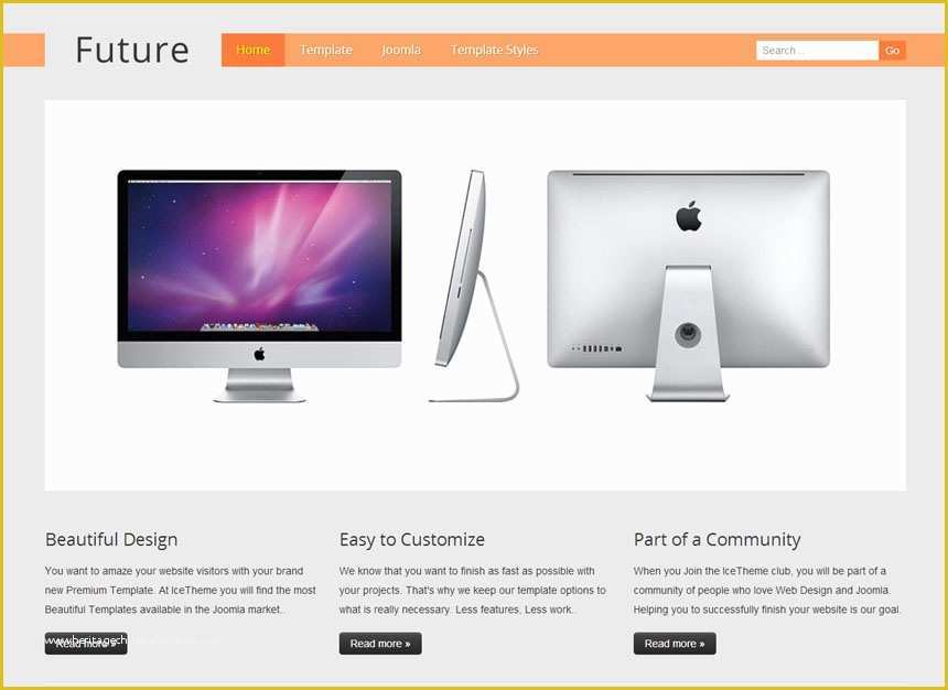 Joomla 3.0 Templates Free Download Of Template Ice Future for Joomla 3 0 • Rizvn