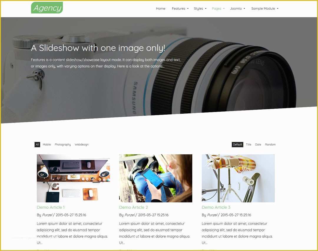 Joomla 3 X Templates Free Of Agency Joomla theme