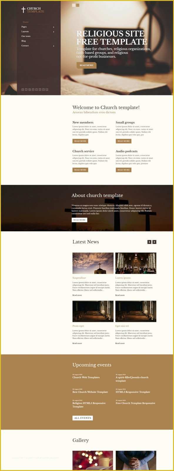 Joomla 3 X Templates Free Of Church Religious Free Joomla 3 X Template