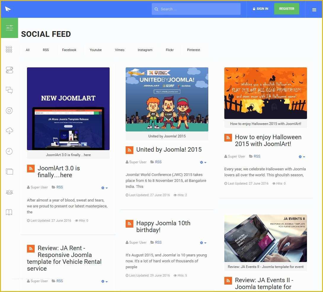 Joomla Intranet Template Free Of Build A social or Rss Feed Site with Joomla In Easy Steps