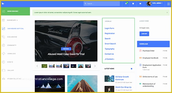 Joomla Intranet Template Free Of Intranet Joomla Template for Pany & School Ja