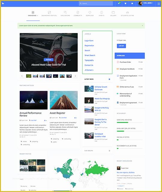 Joomla Intranet Template Free Of Ja Intranet Download Responsive Joomla Intranet Template