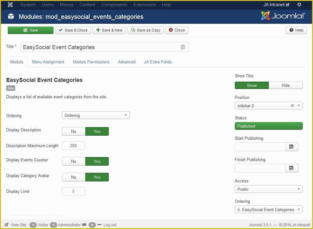 Joomla Intranet Template Free Of Ja Intranet