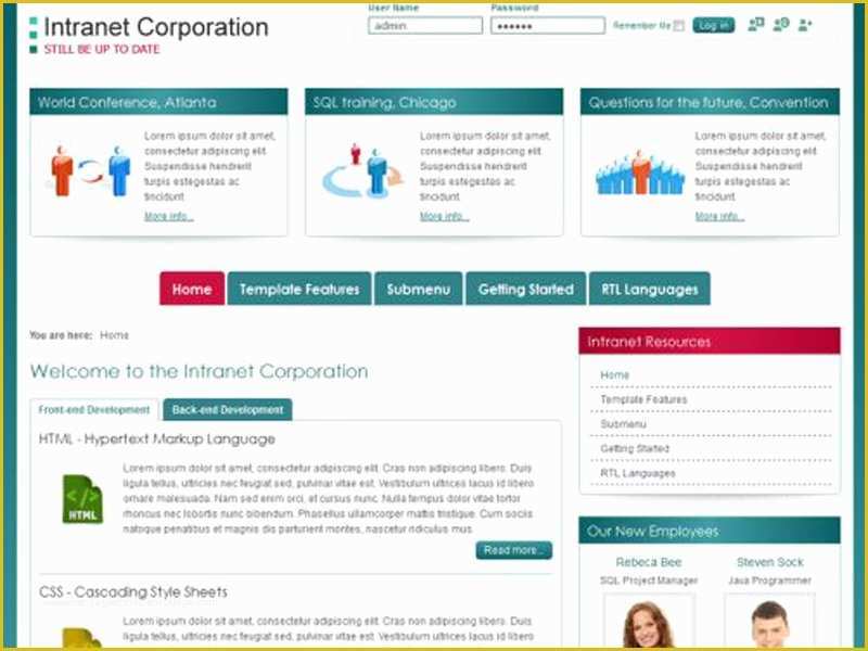 Joomla Intranet Template Free Of Jm Intranet Corporation Free Joomla Pany Template