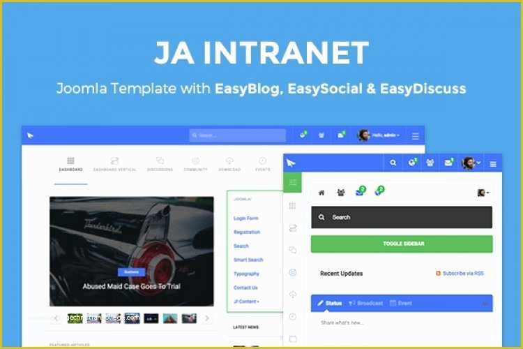 Joomla Intranet Template Free Of Joomla Quickstart Dedicated Template for Intranet Site