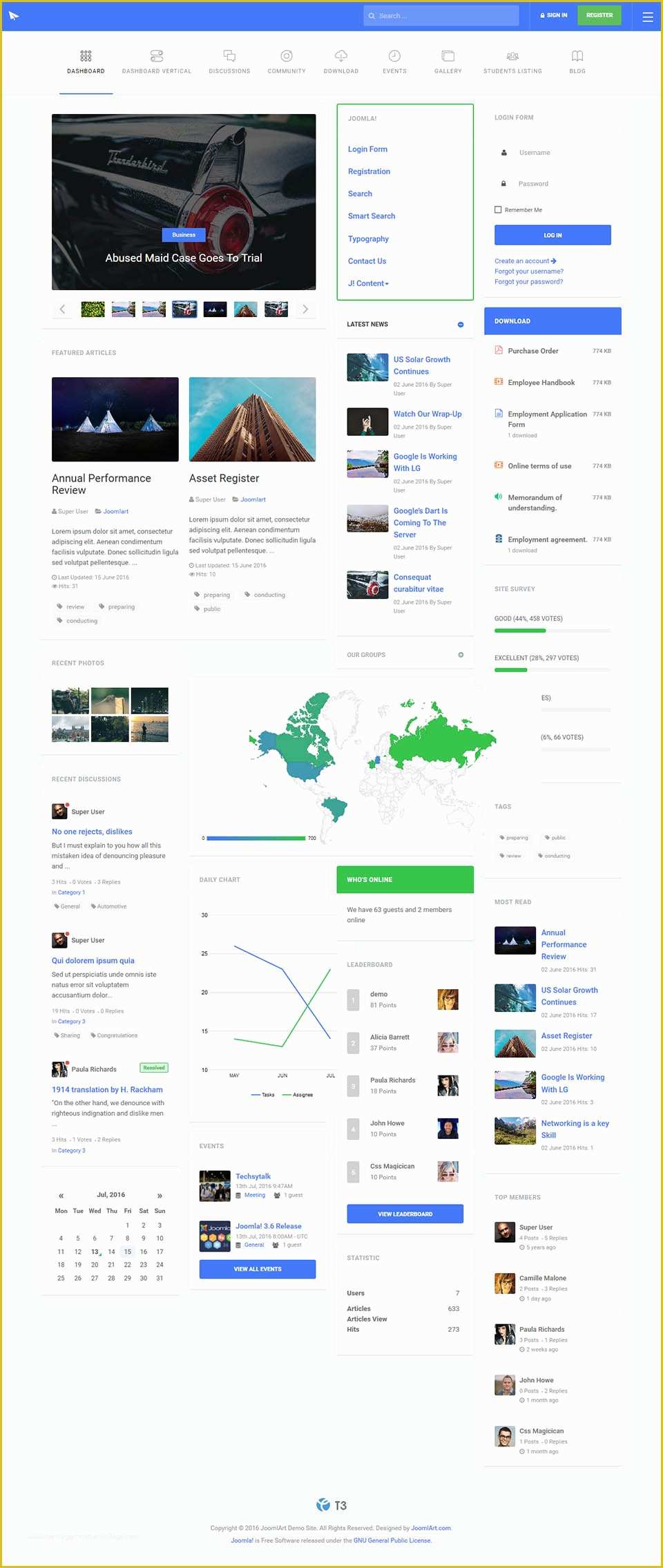 Joomla Intranet Template Free Of Joomlart Intranet V1 0 6 Dedicated Intranet Template for