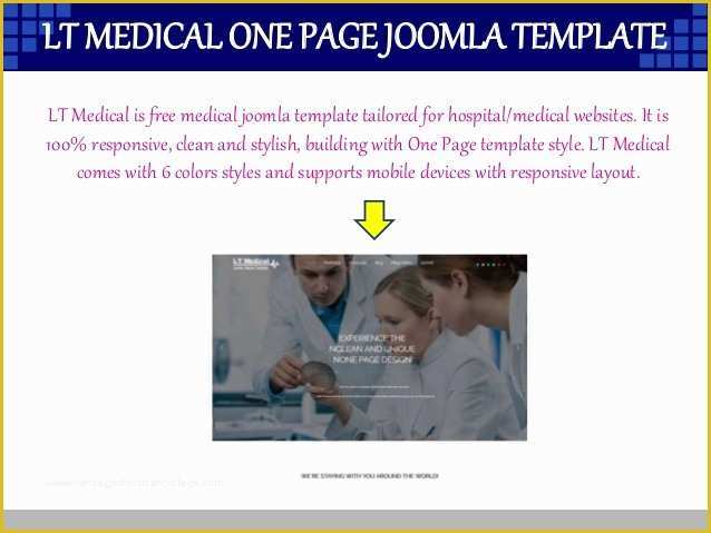 Joomla One Page Template Free Of 9 Best Medical Joomla Free Templates In October 2015