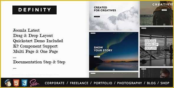 Joomla One Page Template Free Of Definity – Multipurpose E Multi Page Joomla Template