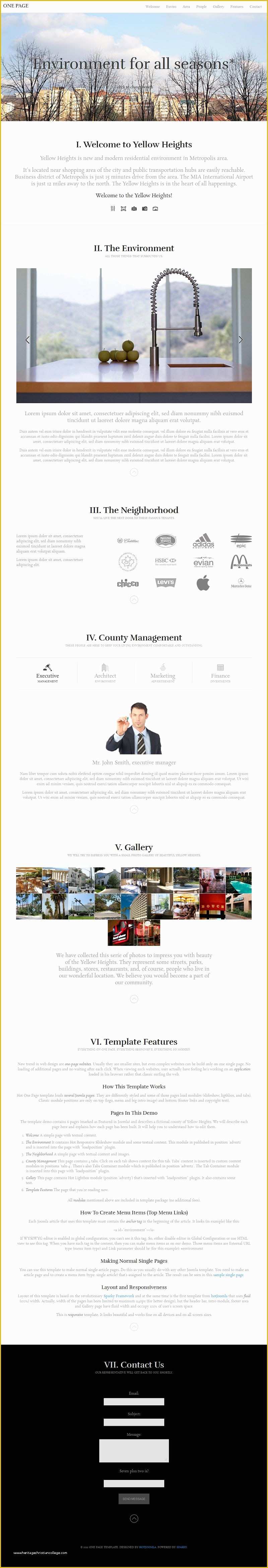 Joomla One Page Template Free Of E Page Premium Joomla 2 5 3 0 Template for Your Portfolio