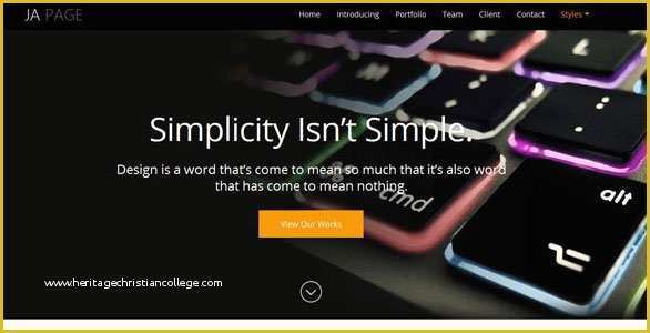Joomla One Page Template Free Of Ja Epage V1 1 2 – Responsive Joomla Template Joomlart