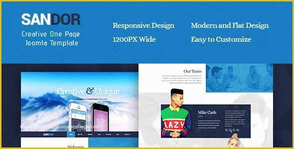 Joomla One Page Template Free Of Sandor V1 0 – Creative E Page Joomla Template 3 4 X Free