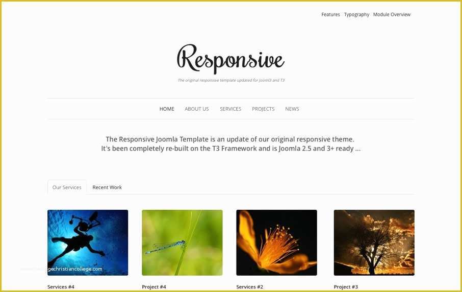 Joomla One Page Template Free Of Simple Joomla Templates