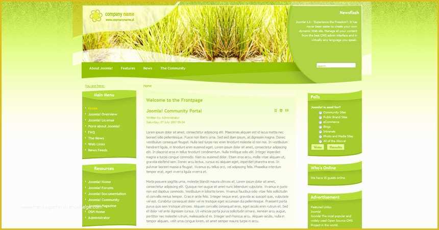 Joomla Templates Free Download Of Free Joomla Agriculture Template Free Joomla Templates