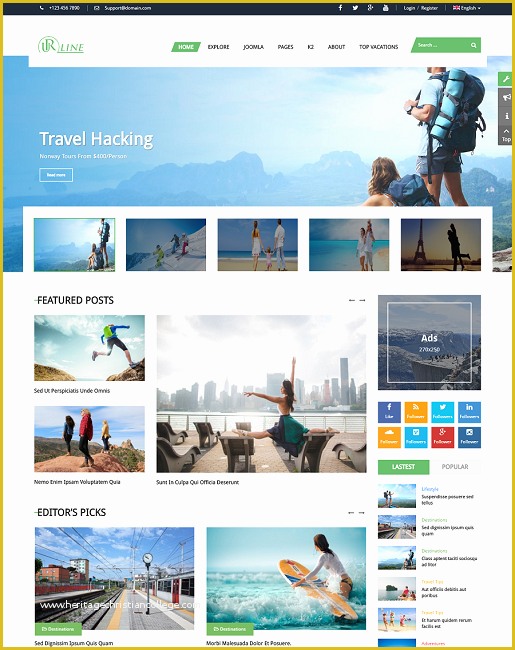 Joomla Templates Free Download Of Sj Urline Download Responsive Travel Joomla Template