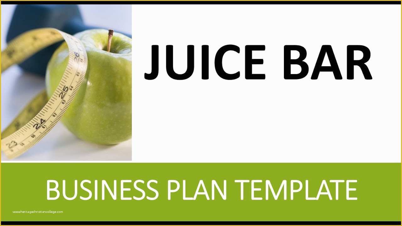 juice cafe business plan