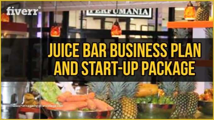 Juice Bar Business Plan Template Free Of Juice Bar Business Plan Template Sample