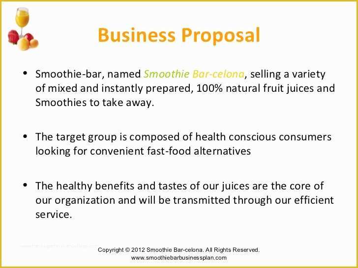 Juice Bar Business Plan Template Free Of Smoothie and Juice Bar Business Plan