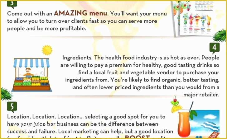 Juice Bar Business Plan Template Free Of Smoothie and Juice Bar Business Plan