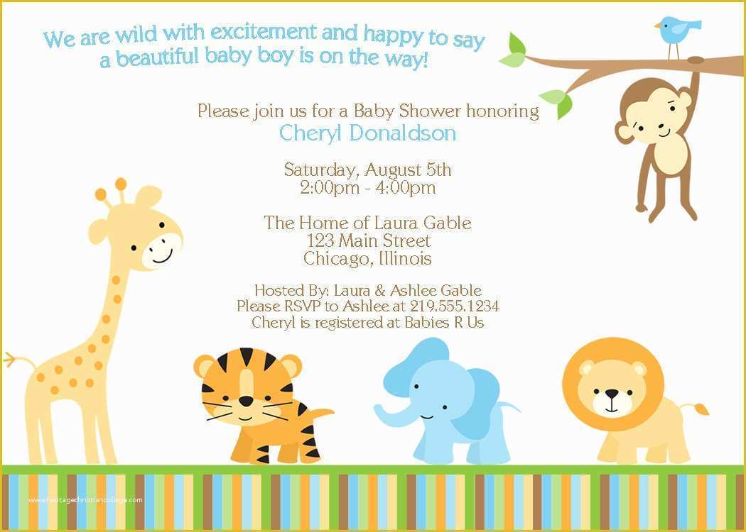 Jungle Baby Shower Invitations Free Template Of Having A Baby Shower Don T for the Invitations