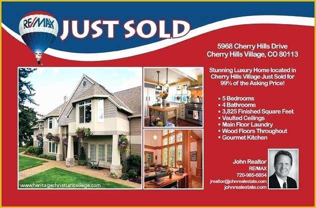 Just sold Flyer Template Free Of Just sold Postcard Templates Real Estate Luxury Marketing