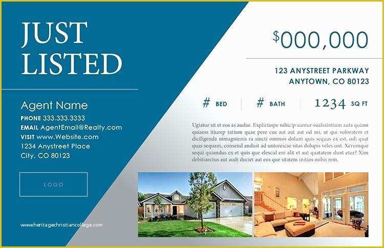 Just sold Flyer Template Free Of Just sold Postcard Templates Real Estate Postcards