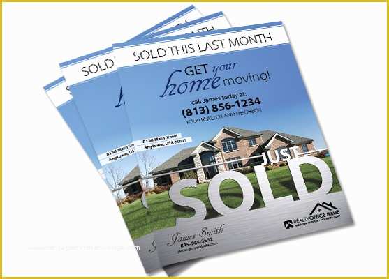 Just sold Flyer Template Free Of Real Estate Flyers Real Estate Agent Flyers