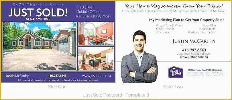 Just sold Flyer Template Free Of Real Estate Marketing Flyers Black Snap Shut Brochure