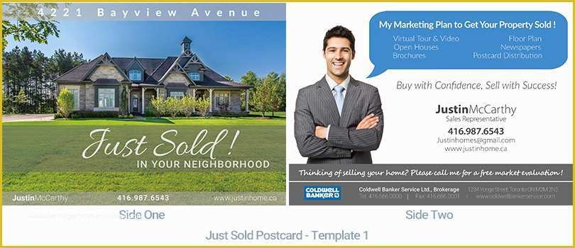 Just sold Postcard Templates Free Of Just Listed Postcard Template Gallery