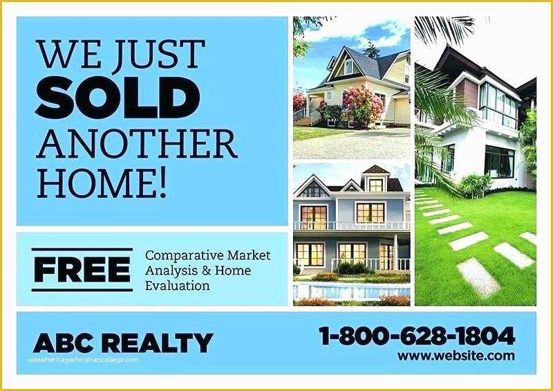 Just sold Postcard Templates Free Of Real Estate Just sold Postcard Ideas Flyer Template Ideal