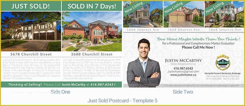 Just sold Postcard Templates Free Of Real Estate Postcard Just sold Housslook