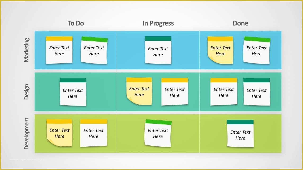 Kanban Board Template Free Of Editable Kanban Board Powerpoint Templates