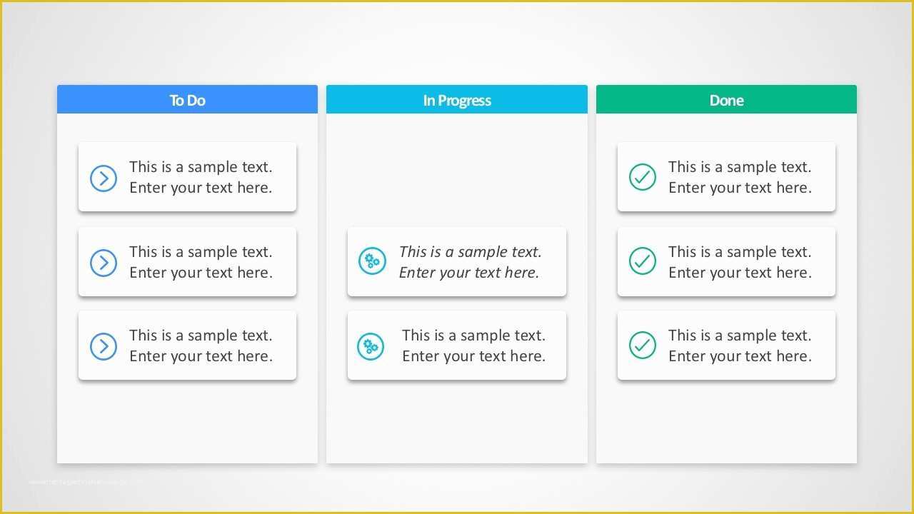 Kanban Templates Free Of Editable Kanban Board Powerpoint Templates