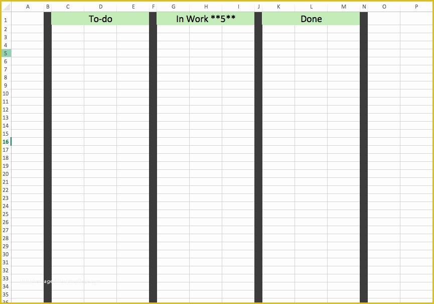 Kanban Templates Free Of How to Create A Kanban Board Template In Microsoft Excel